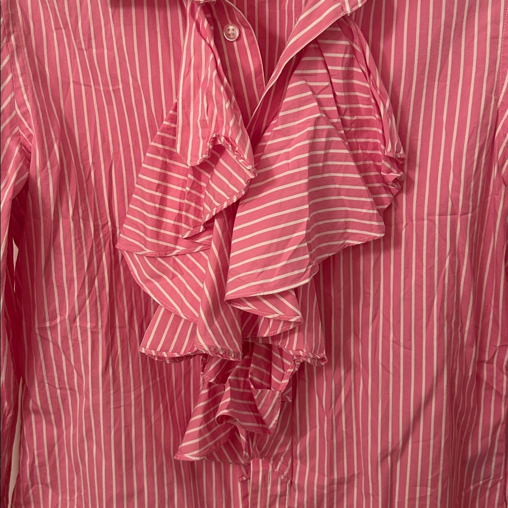 Ralph Lauren Ruffle Button Down - image 4